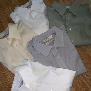 Bundle 5 men’s Gold label dress shirts size 17 1/2